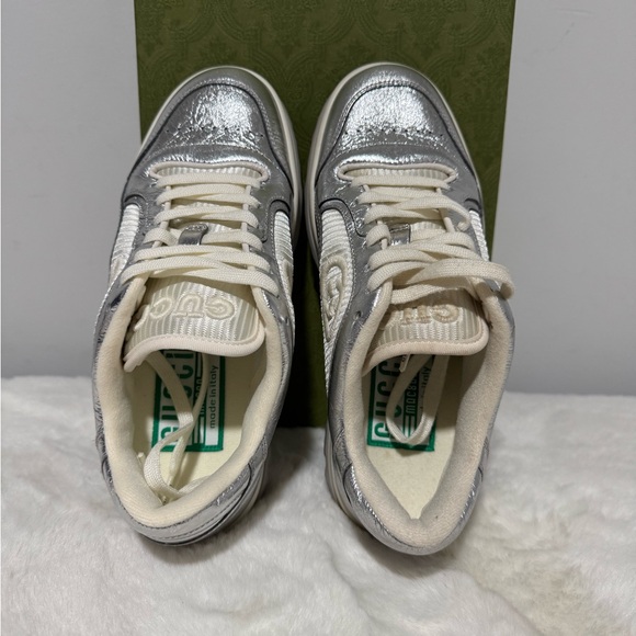 Gucci Metallic Silver Sneakers - Picture 5 of 7